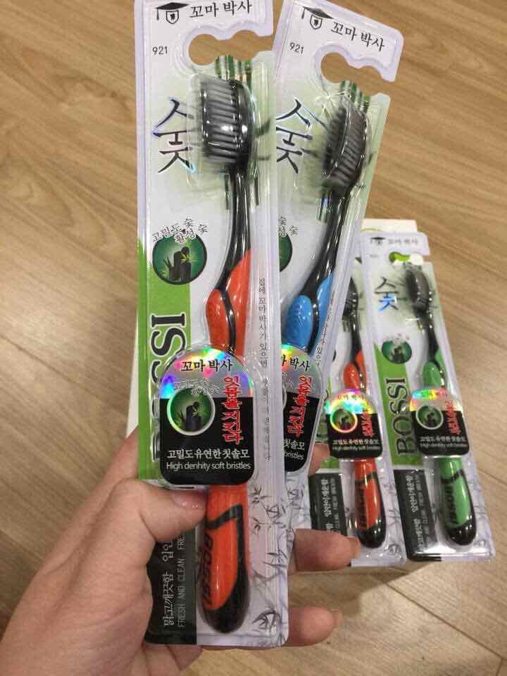 combo 3 Bàn chải than tre bossi hàn quốc - tc001
