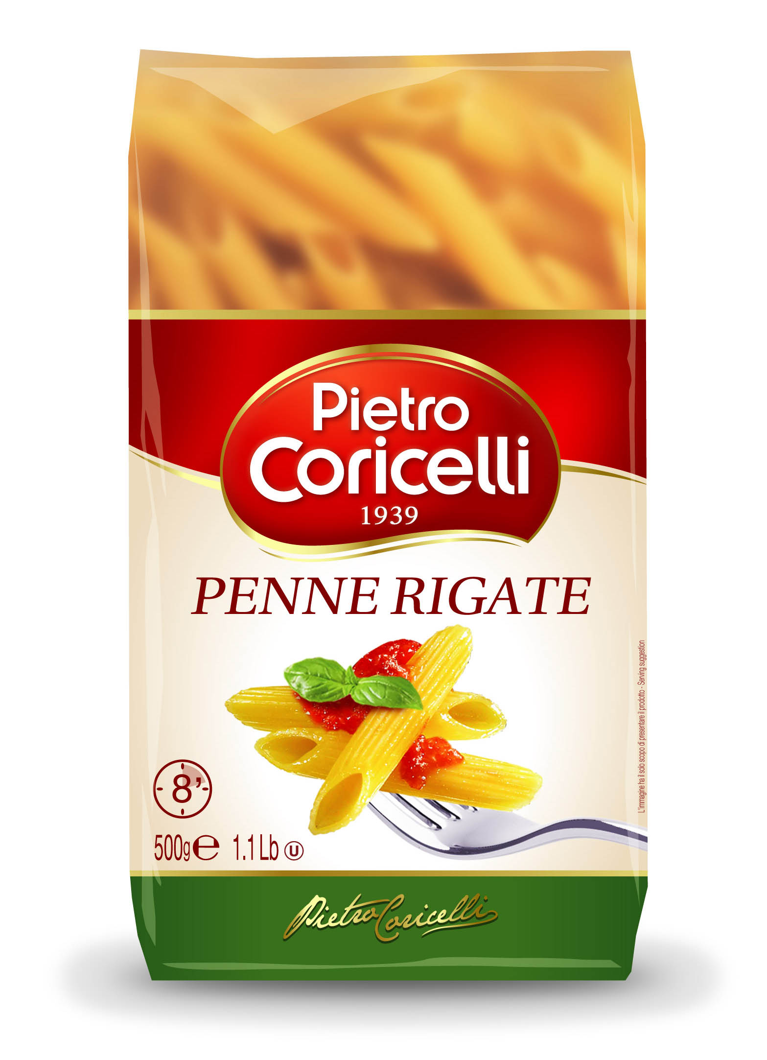 Mì ý Pietro Coricelli Penne (nui ống xéo) 500 Gr