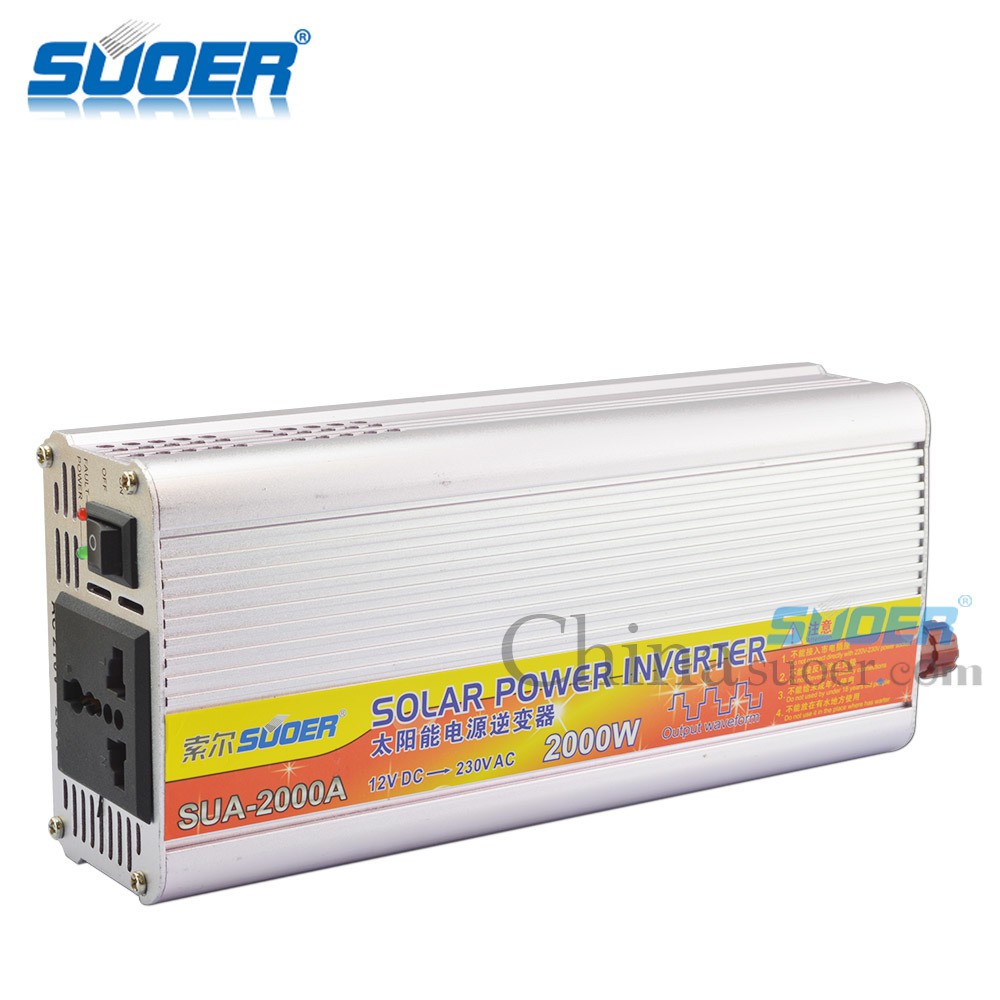 Bộ đổi điện 2000W 12V Sang 220V SUOER SUA - 2000A