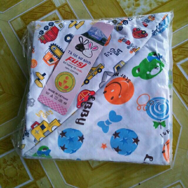 10 Tã Chéo Sơ Sinh 100% Cotton ( Hàng Đẹp 70X1M )