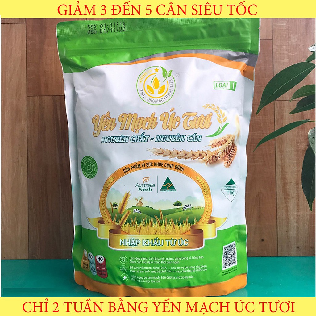 YẾN MẠCH ÚC TƯƠI 1KG ĂN KIÊNG HÀNG CHUẨN