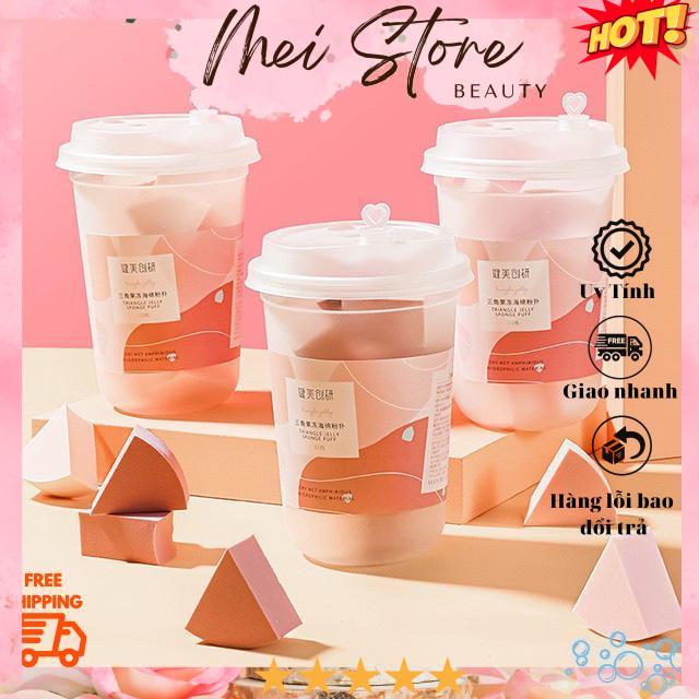[GIẢM 5% ĐƠN 129K]Combo 12 Bông Mút Trang Điểm Maycreate Mút Tán Kem - (Mẫu Mới)