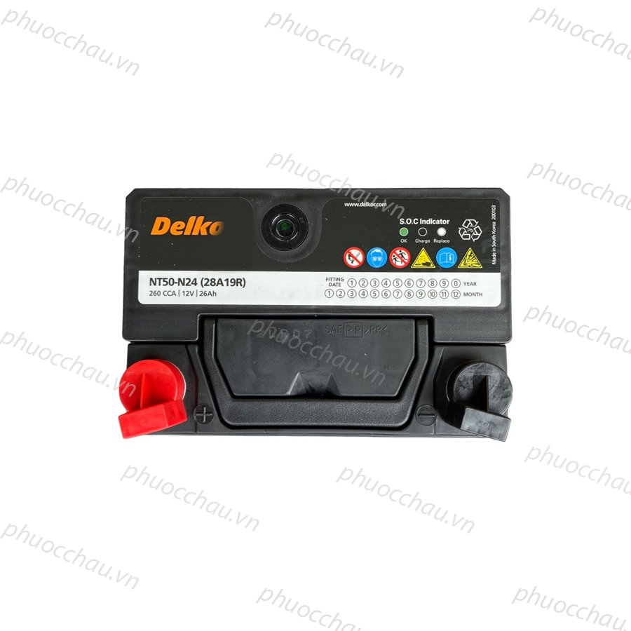 Ắc Quy Delkor NT50-N24 (12V - 26Ah)