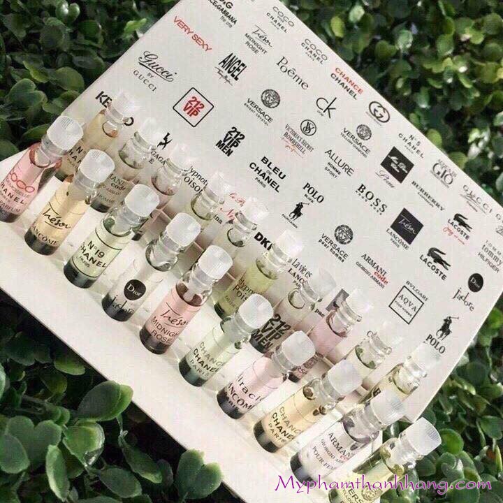 [THANH LÝ GIÁ SHOCK] Set Bộ Test Nước Hoa 20 Chai (2ml/Chai)