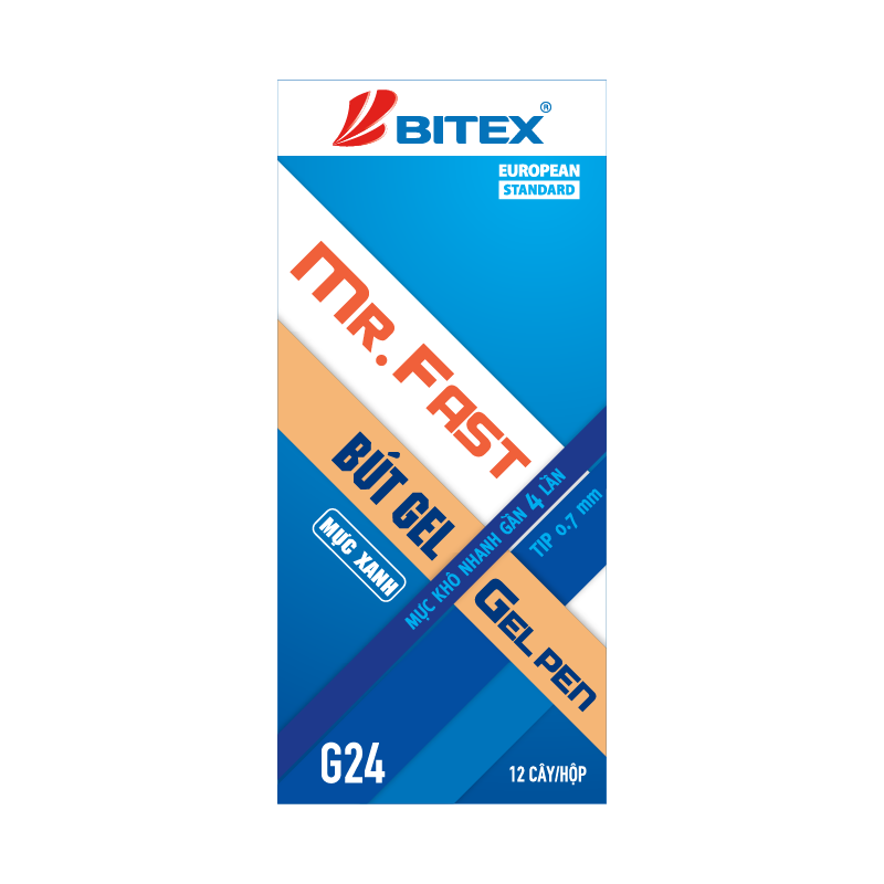 Bút gel mực xanh Bitex G24