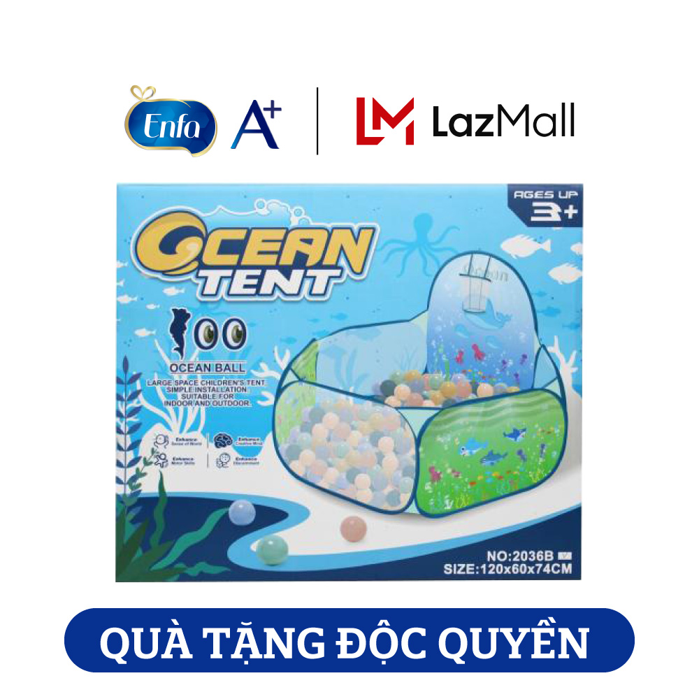 Quà tặng Enfa-Bộ lều và 100 bóng cho bé