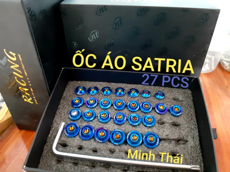 [HCM]Bộ ốc áo satria 27con xanh