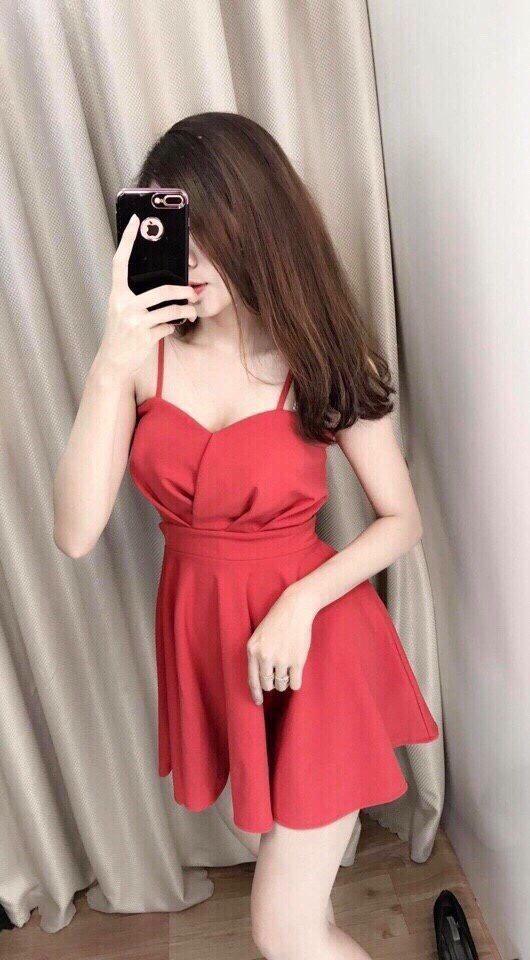 Đầm Nữ 2 Dây Chiết Eo Siêu Xinh UZU.STORE