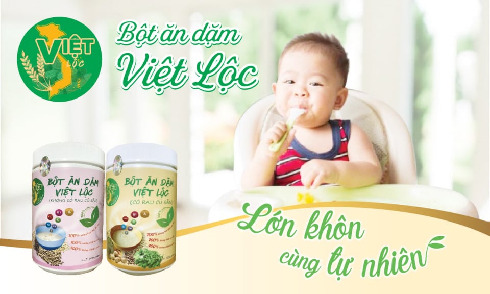 bột ăn dặm Việt Lộc dành cho bé (4m - 10m)