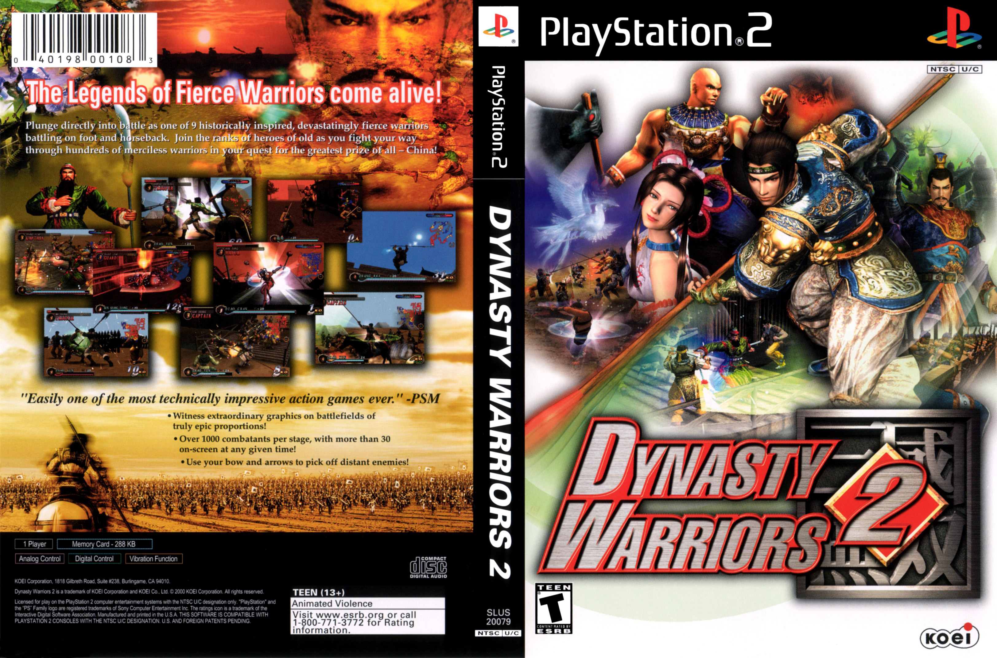 Đĩa game PS2, Dynasty Warriors 2. 10 đĩa tặng 1