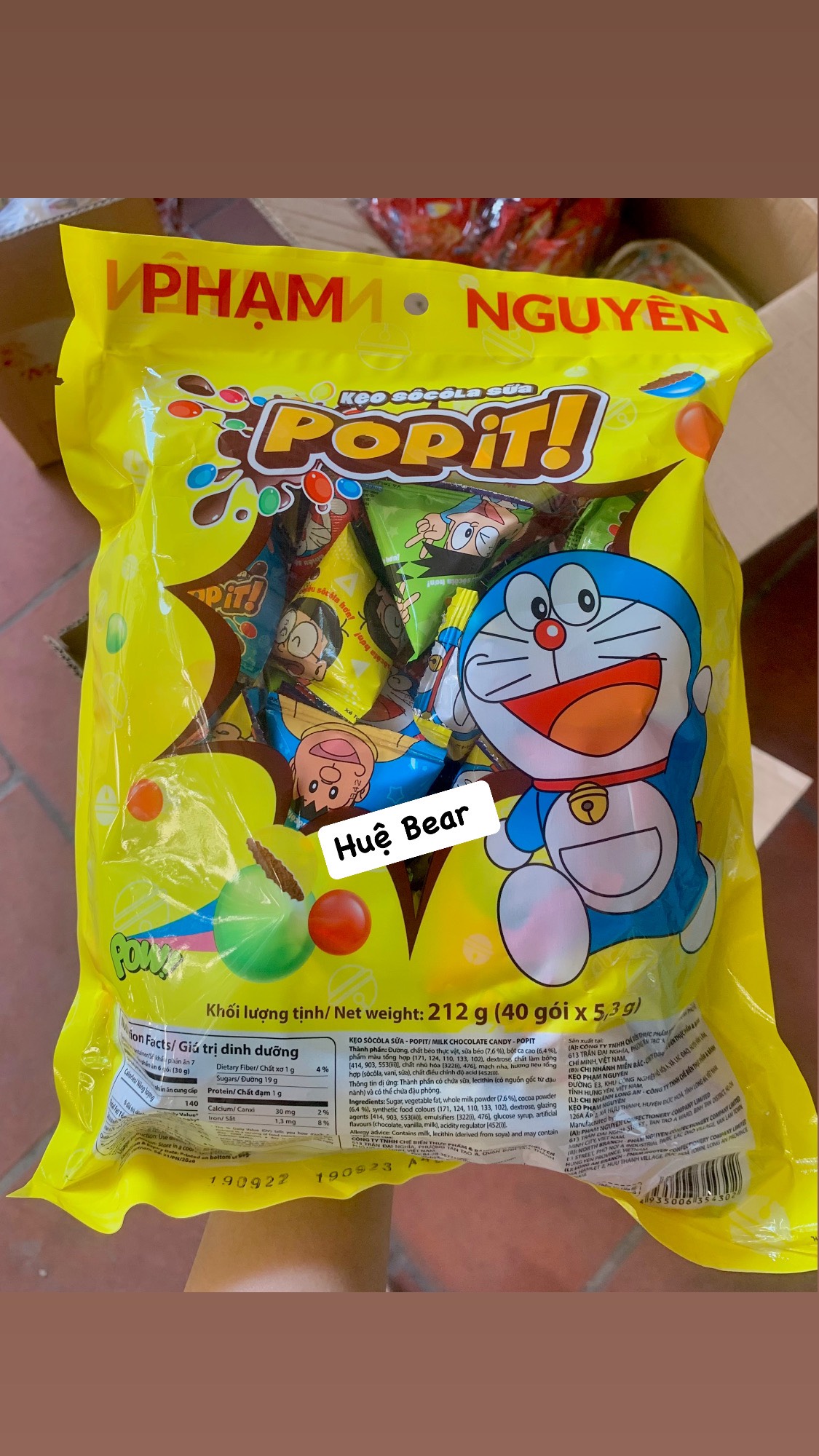 Bịch 40goi socola tam giác hot thị trường
