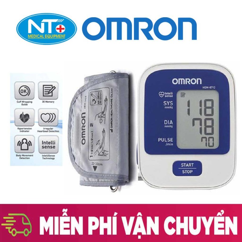 Nơi bán (HÀNG CHUẨN) Máy Đo Huyết Áp Omron - Mua Online Máy Đo Huyết Áp Chất Lượng Giá Tốt - Máy đo huyết áp bắp tay tự động Omron HEM Công Nghệ Mới Nhất, Thiết Kế Gọn Nhẹ, Kết Quả Chính Xác, Dễ Dàng Sử Dụng