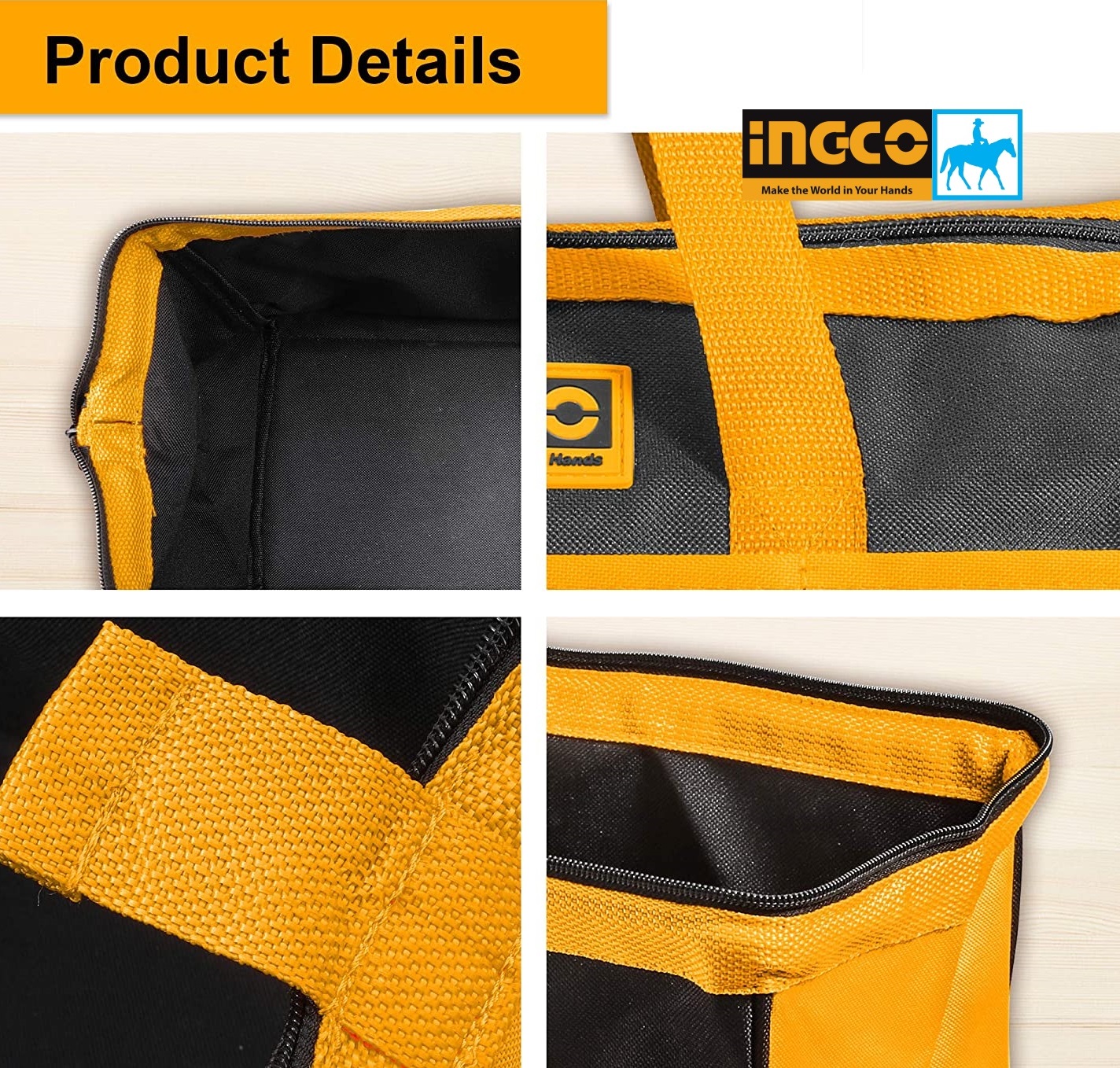 Túi Đồ Nghề Túi Dụng Cụ 13inch 35cm Tools Bag INGCO HTBG28131