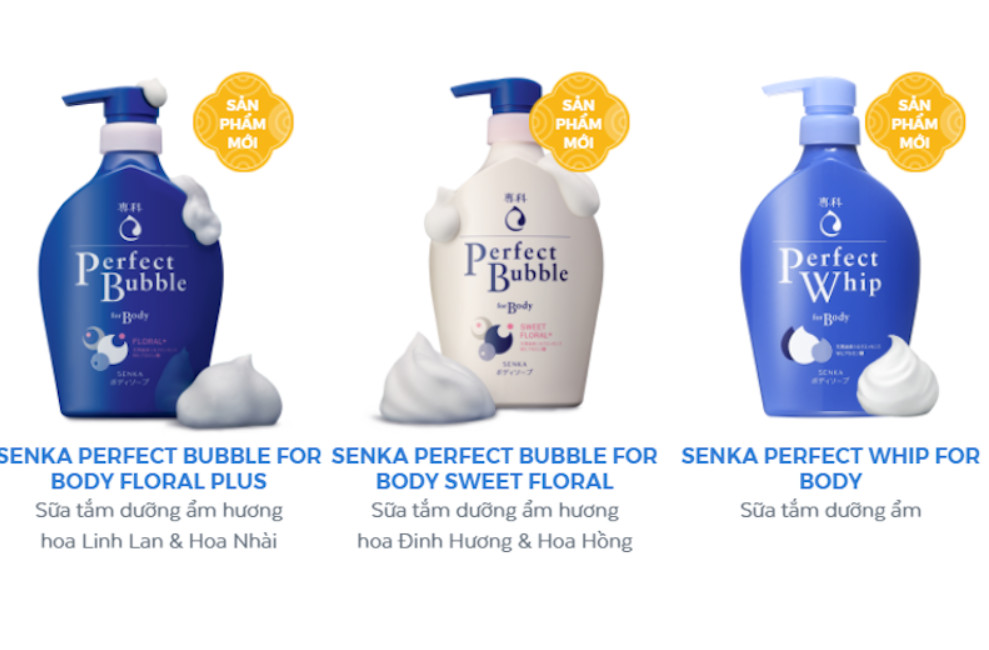 SỮA TẮM TẠO BỌT SENKA PERFECT BUBBLE (CHAI 500ML)