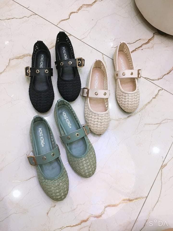 Giày búp bê lưới Giày bệt hottren