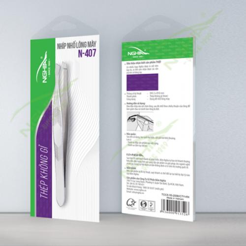 Nhíp tỉa chân mày N-407 - đầu xéo