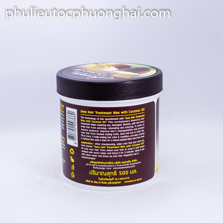 Kem Ủ Tóc Dầu Dừa Thái Lan Jena – Phục Hồi Tóc Hư Tổn, Siêu Mượt, Siêu Dài, Siêu Bóng 500ml