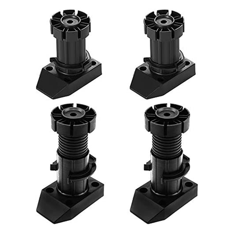 12PCS Furniture Legs Adjustable Height 50mm Plastic Legs Table