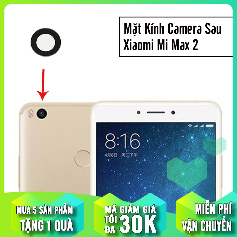 Mặt kính thay thế camera sau cho Xiaomi Mi Max 2