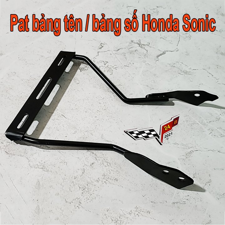 Pat sắt bảng tên xe sonic