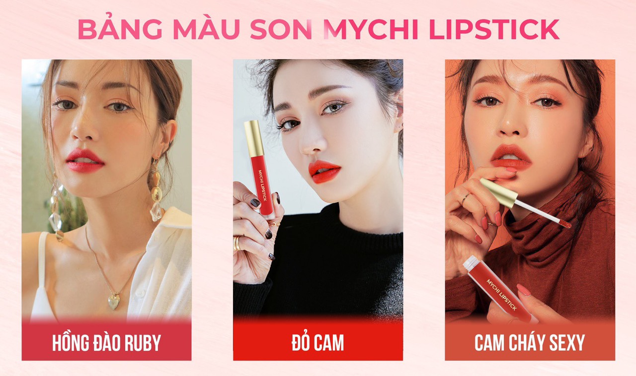 Son Mychi - son môi Mychi - Son kem lỳ Mychi