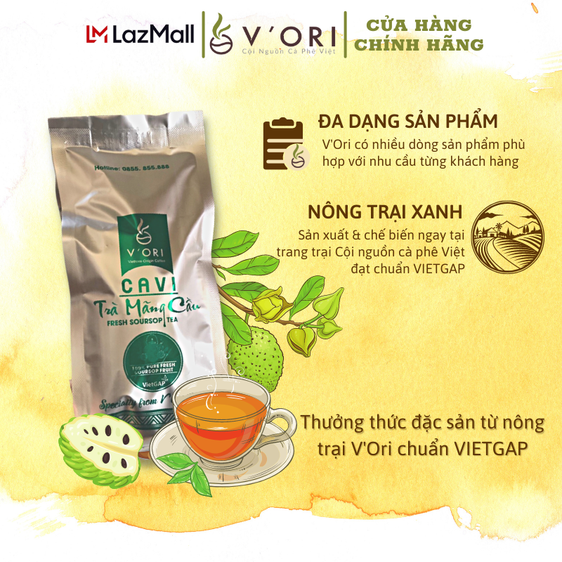 Trà Mãng Cầu CAVI 1 (100gr)