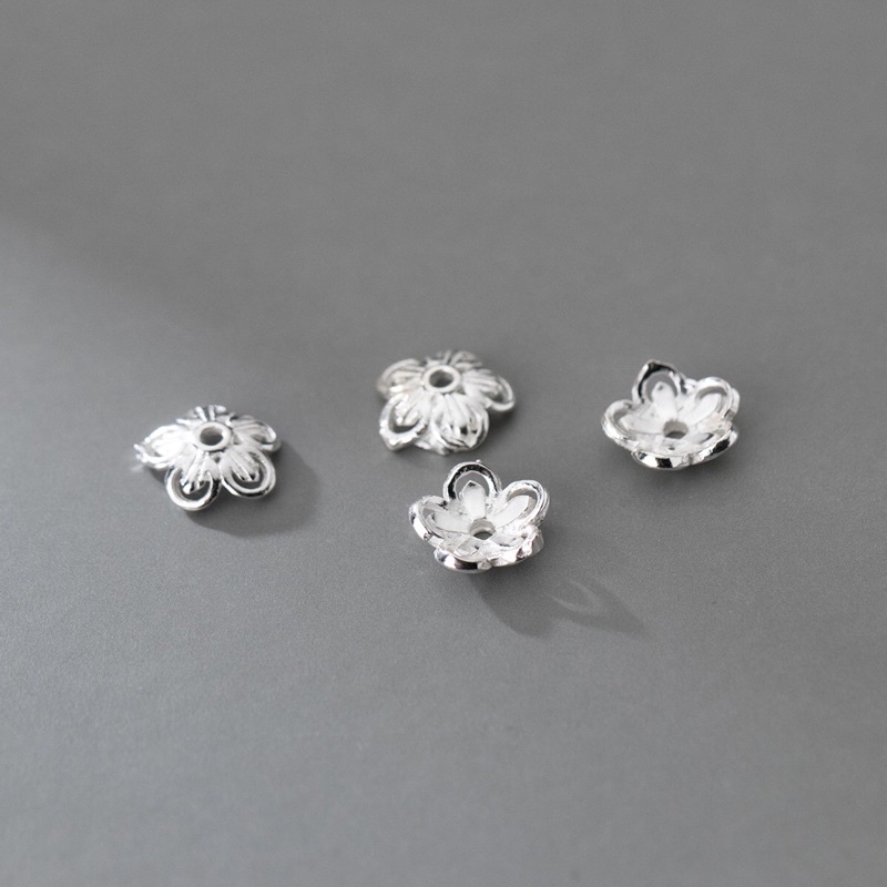 [S925] Charm bạc ốp hoa - MH025