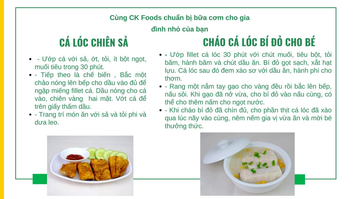Cá Lóc Cắt Khúc - CKFoods - Túi 400g