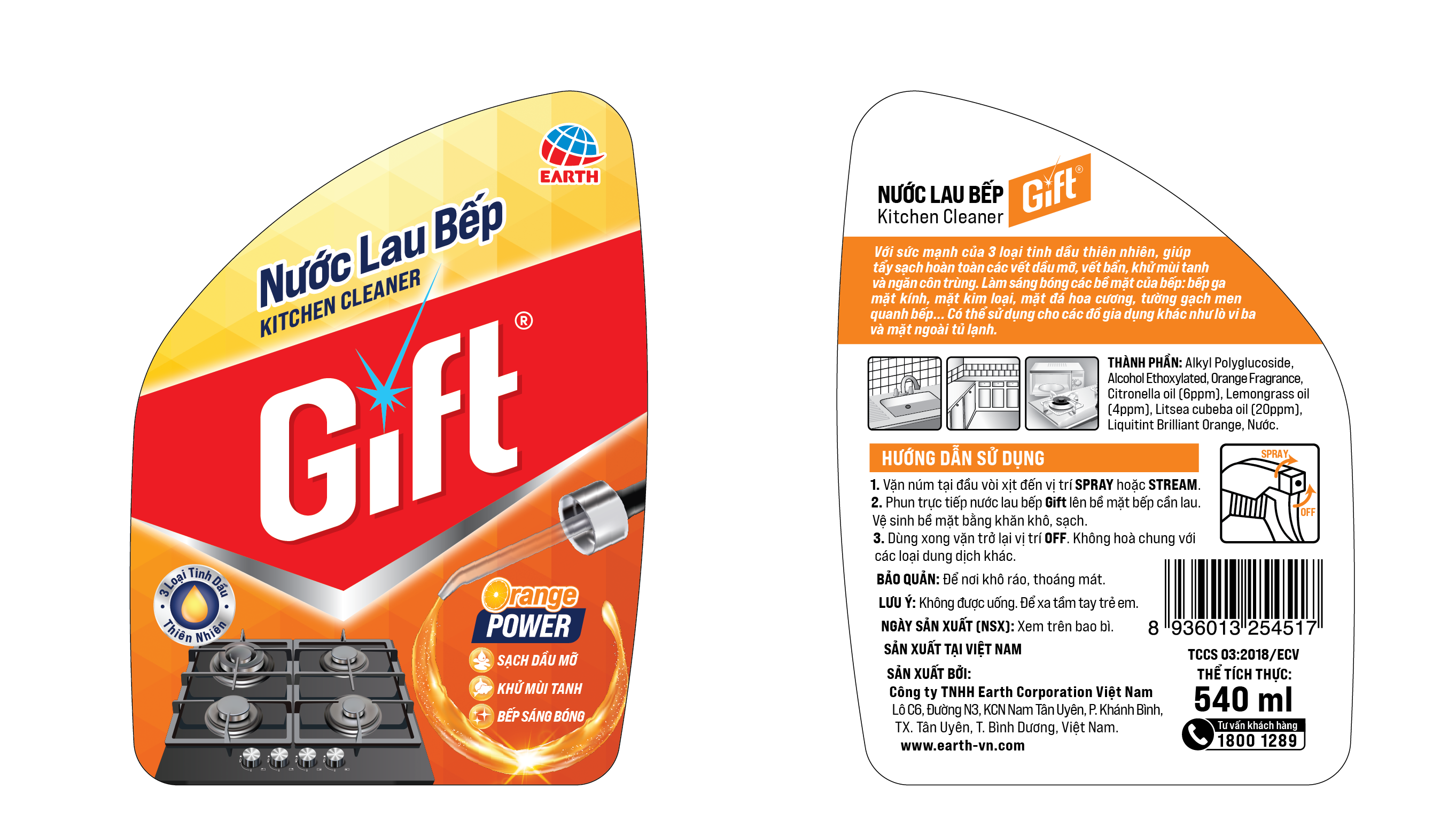 Nước lau bếp Gift