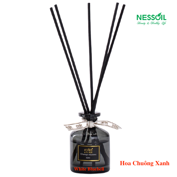 Bộ tinh dầu nước hoa thơm phòng Eyun nhiều mùi hương gồm 1 chai tinh dầu to 50ml + 1 bộ 5 que  khuếch tán tinh dầu