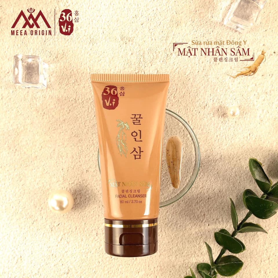 [HCM]SỮA RỬA MẶT MẬT NHÂN SÂM 36 VỊ (CAO MỤN SÂM ĐỎ)