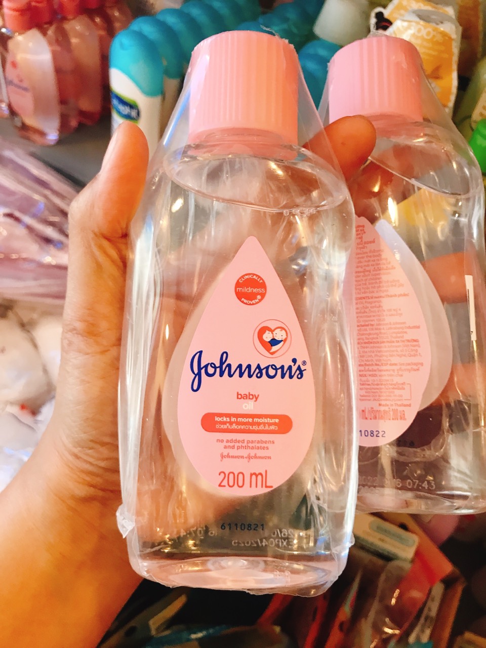 Dầu Massage Johnson Baby oil 200Ml