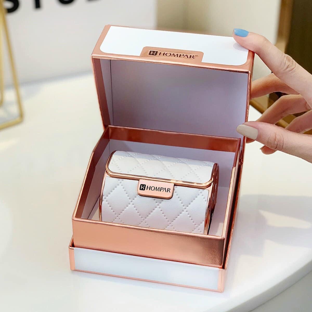 Set 4 cây son Hompar set fullbox + túi đựng son đeo chéo