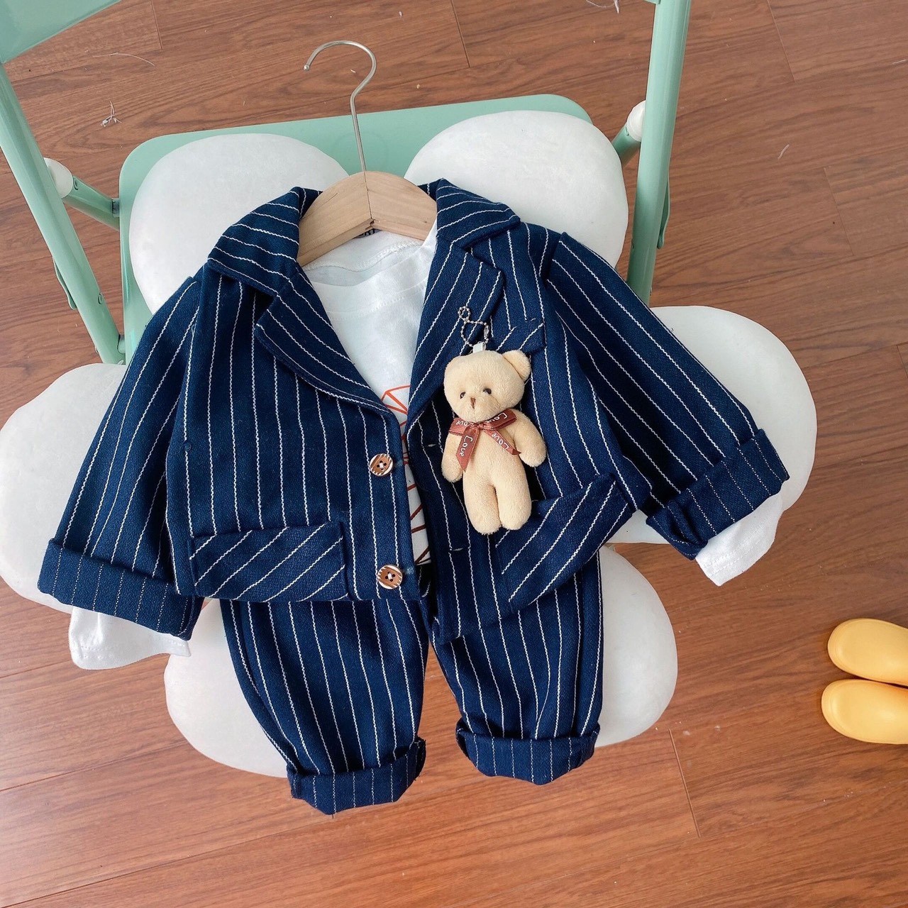 Bộ vest bé trai 3 món cho bé 1 - 4 tuổi
