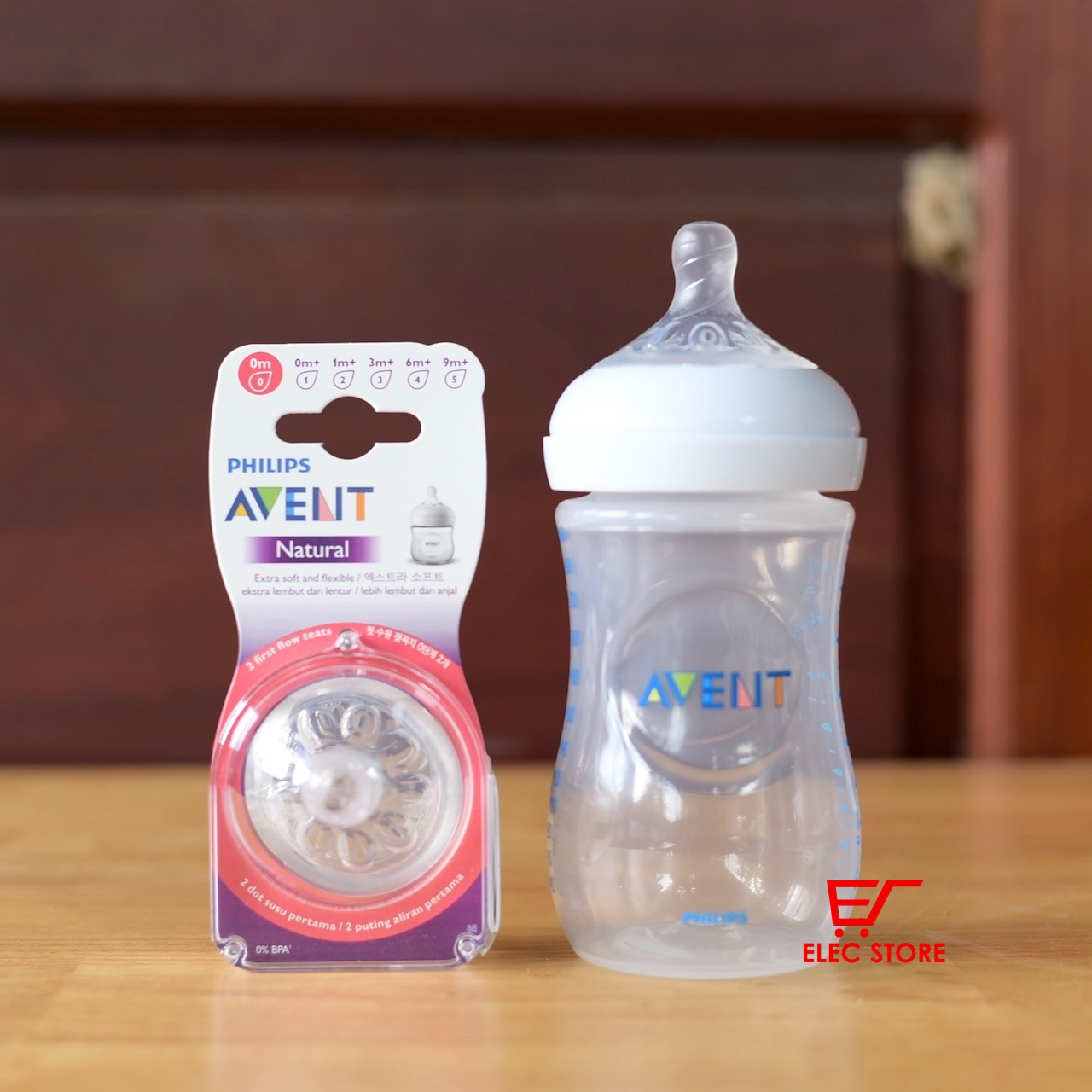 Núm ti thay bình sữa Philips AVENT Natural số 0 [cho bé sơ sinh]