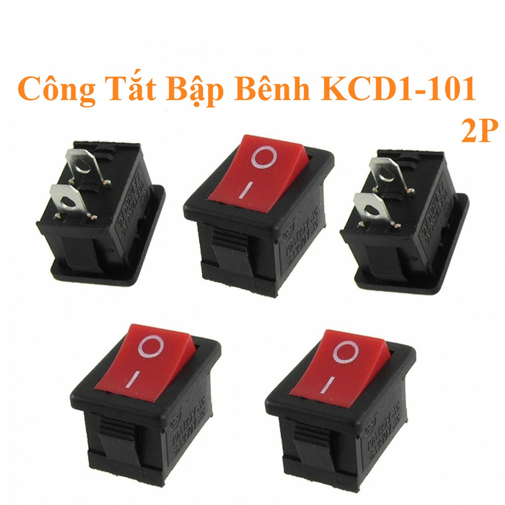 Công Tắc Bập Bênh KCD1-101 2P - 250V 6A.