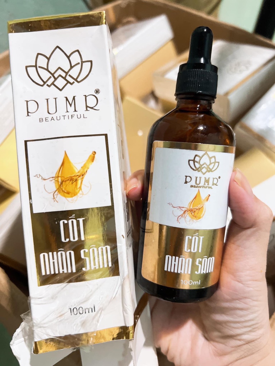combo cốt nhân sâm + kem face