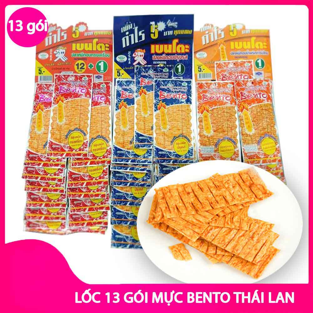 [HCM]13 gói mực Pento Thái Lan 6g/gói
