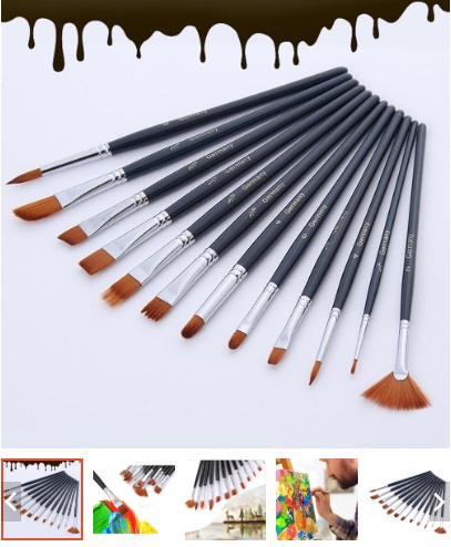 Bộ Cọ Vẽ Chi Tiết 9 Cọ Đầy Đủ
