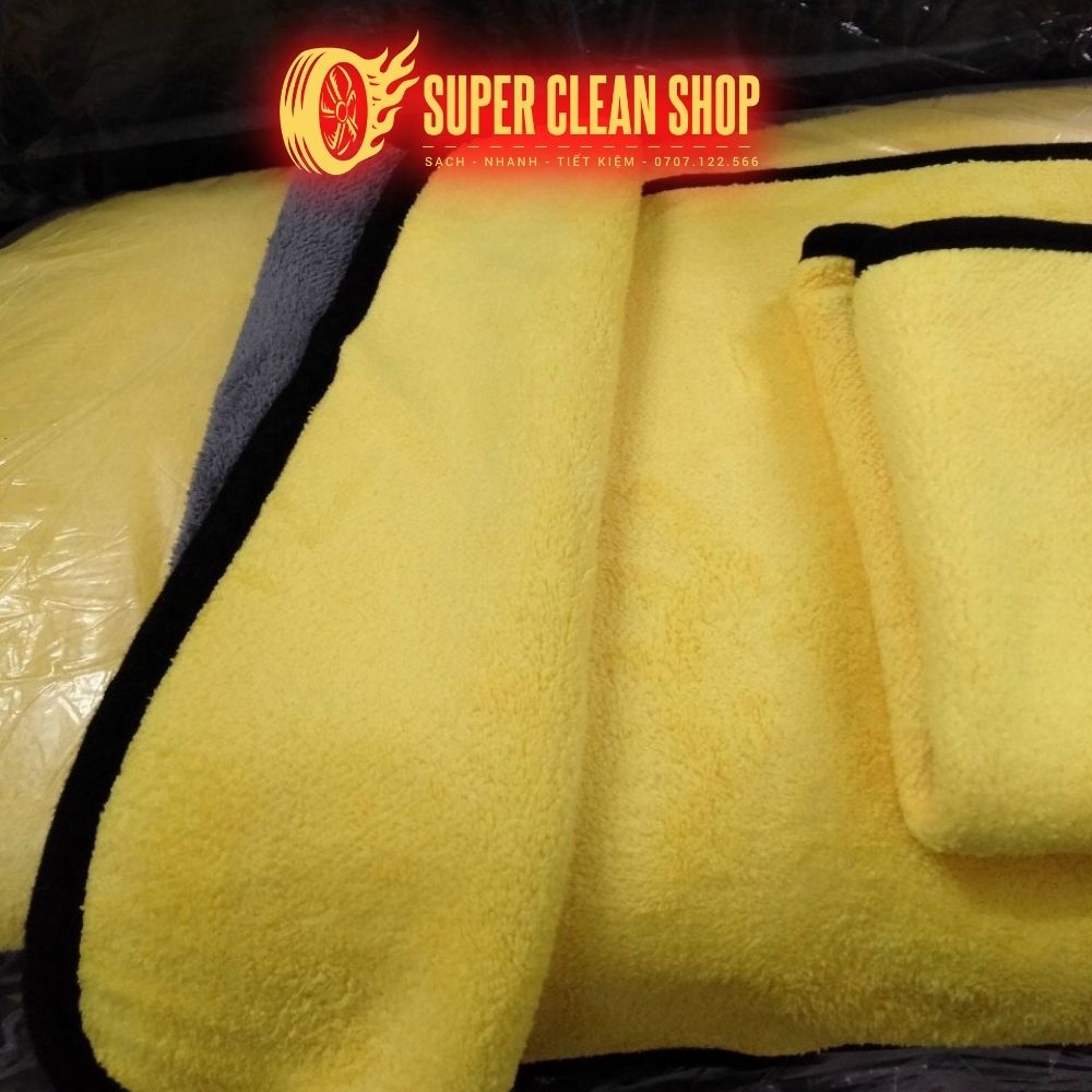 [Loại Tốt] Khăn Lau Xe Ô Tô Microfiber MỀM MỊN