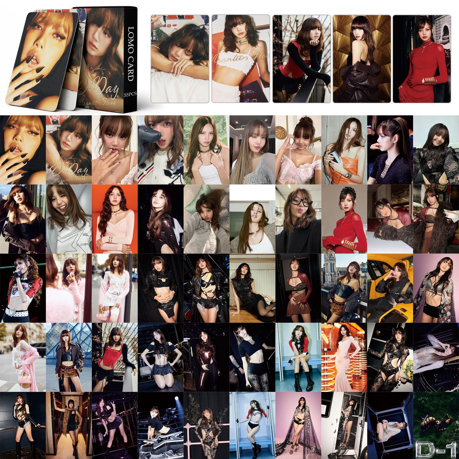 Set 55 lomo card Blackpink Lisa - Moonlight 2024