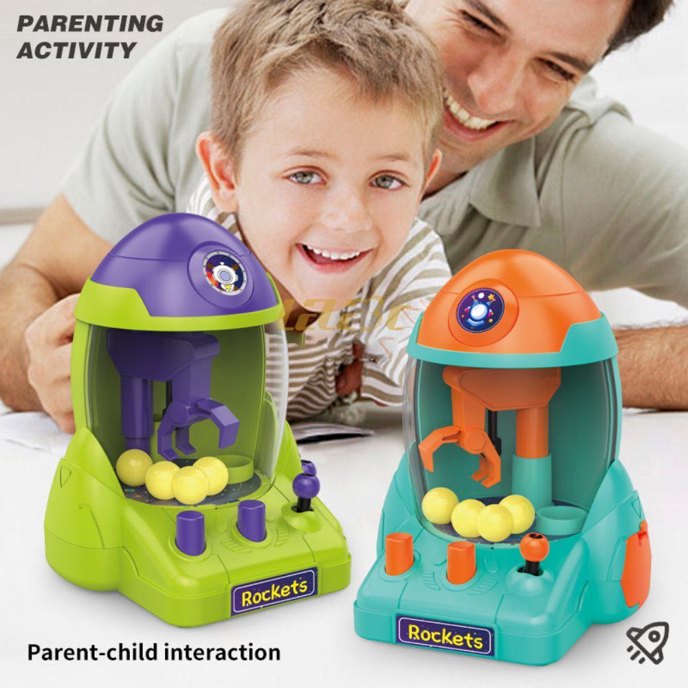 Đồ Chơi Máy Gắp Bóng Tên Lửa Mini Để Bàn Cho Bé