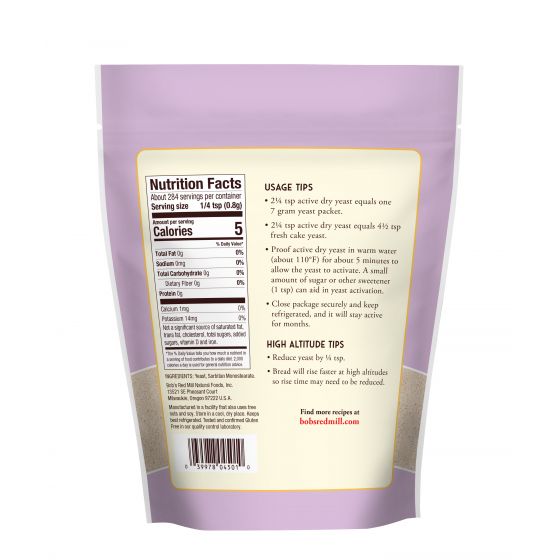 Men nở Bob's Red Mill active dry yeast 227g