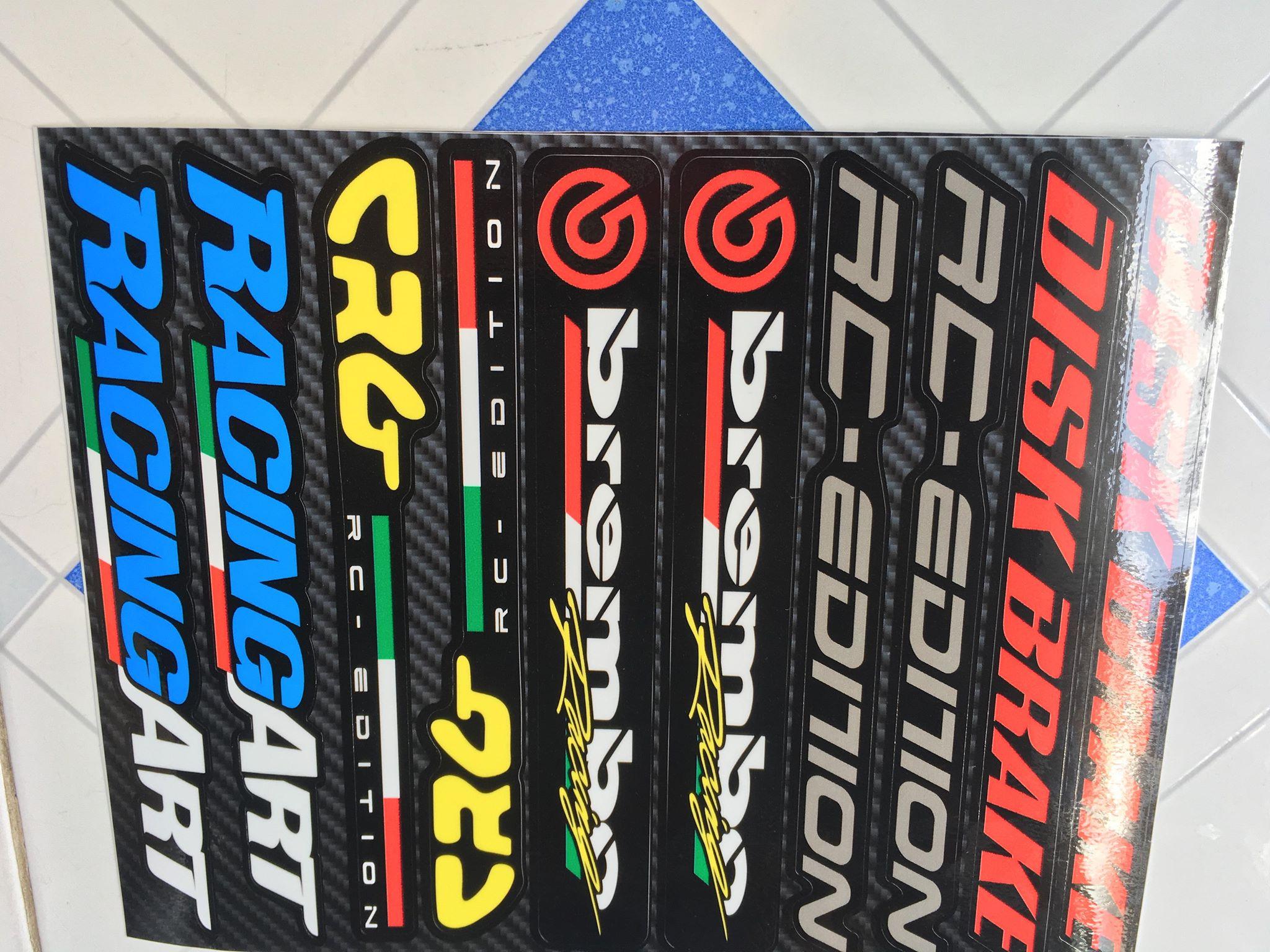 Sét tem dán phuộc và dán gắp disk brake rc