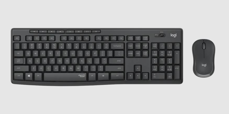 Bộ phím chuột không dây Logitech MK295 Silent Chính Hãng