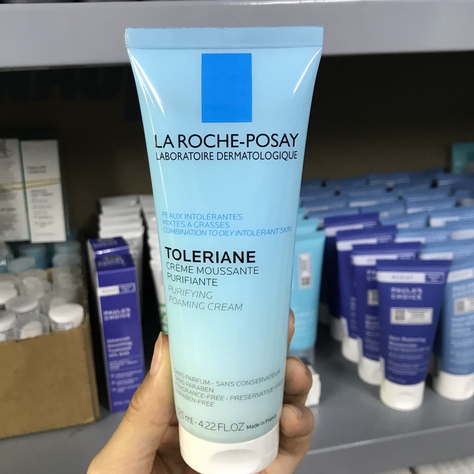 LA ROCHE POSAY Sữa Rửa Mặt Toleriane Purifying Foaming Cream Facial Cleanser cho da hỗn hợp da dầu nhạy cảm