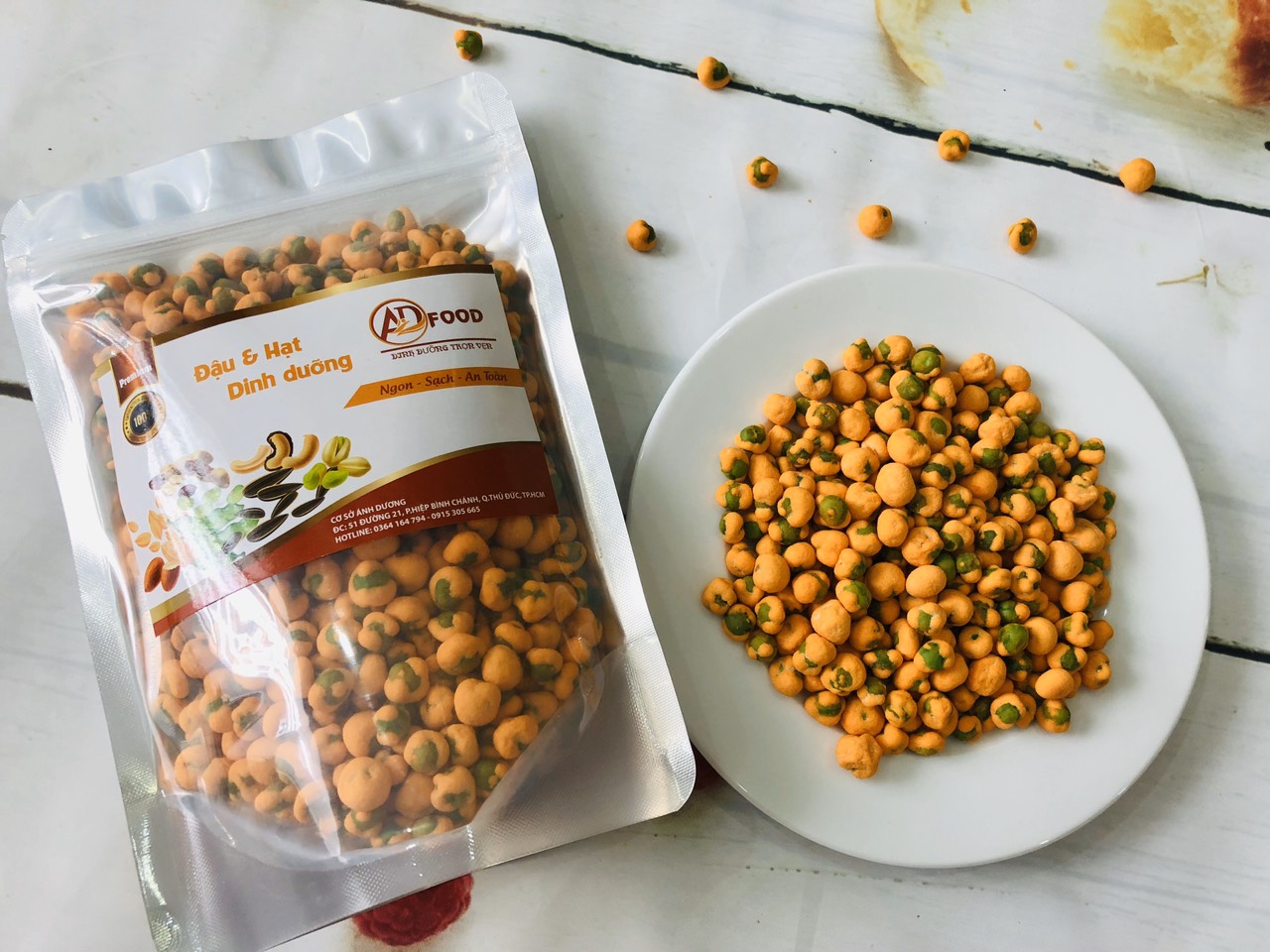 500g đậu hà lan sấy phô mai