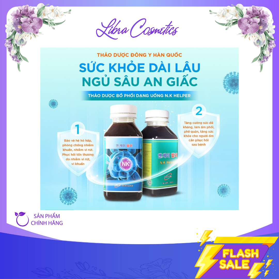 Thực phẩm chức năng bổ phổi Nk helper dạng uống 300ml chính hãng