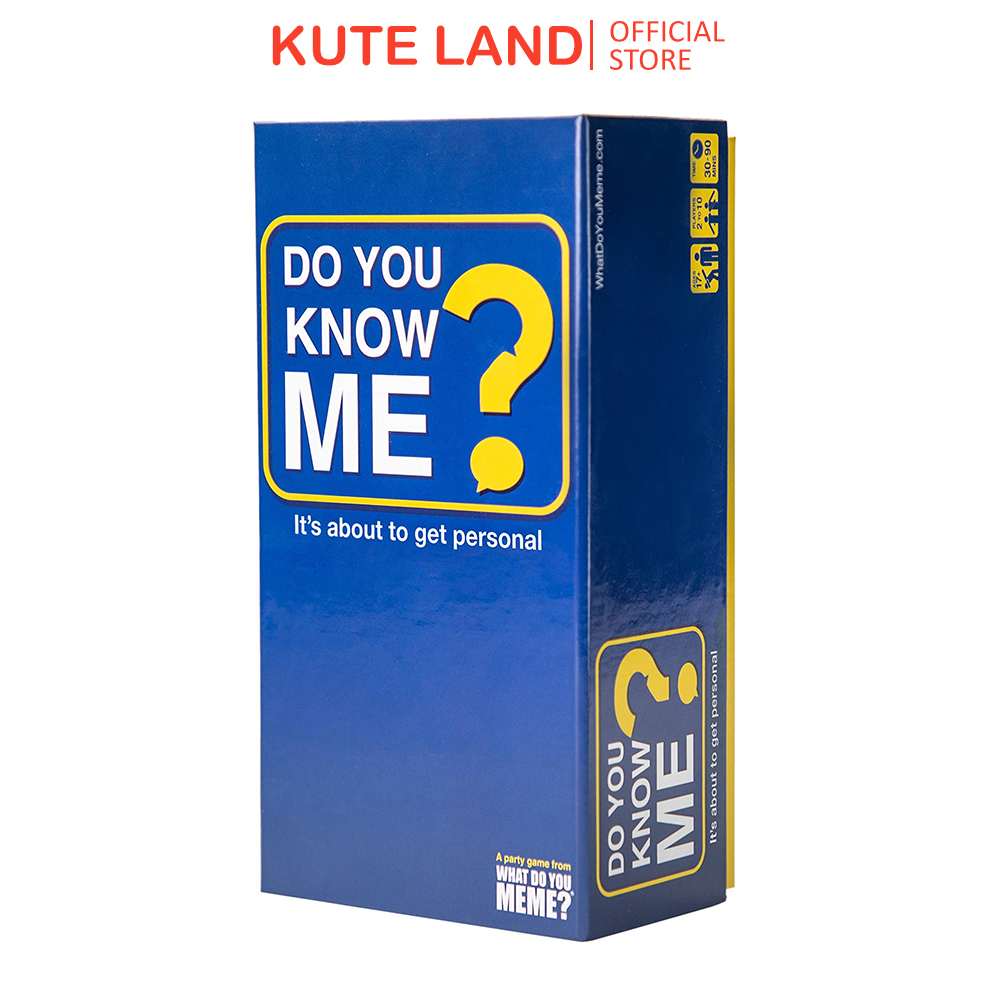 Do you know me? the party board game that puts you and your friends in the hot seat what do you meme?