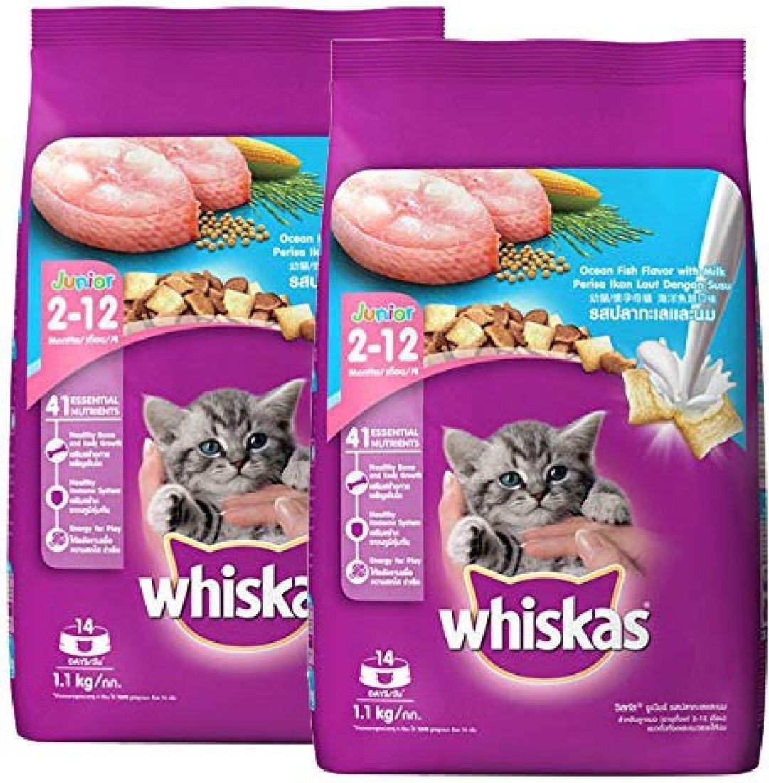 Hạt Whiskas Junior Cho Mèo Con Vị Cá Biển